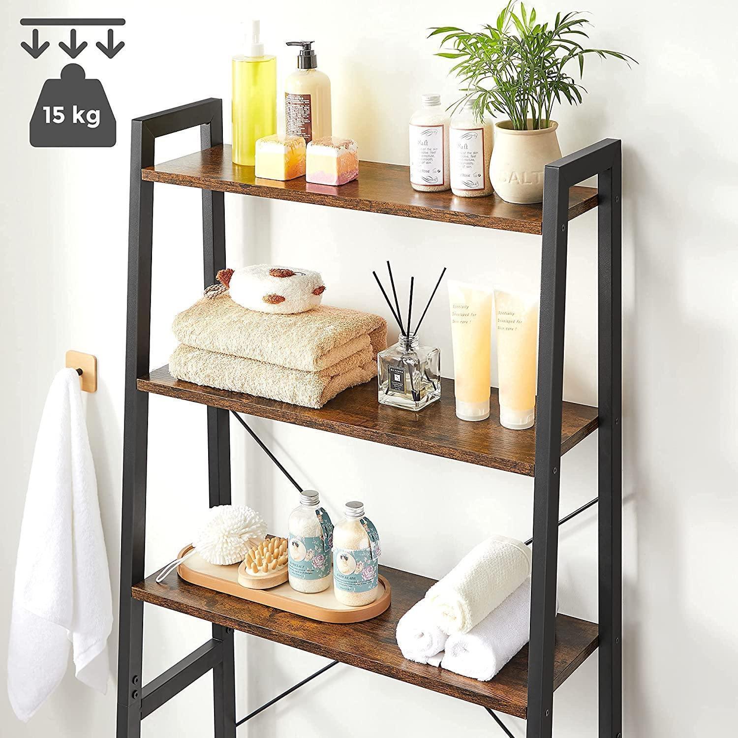 Industrial Over-the-toilet Storage Rack with 3 Shelves FredCo