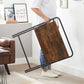 Industrial Rustic Brown Space-saving Folding Side Table FredCo