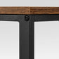 Industrial Small Computer Desk with 2 Shelves FredCo