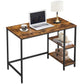 Industrial Small Computer Desk with 2 Shelves FredCo