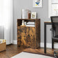 Industrial Storage Floor Cabinet Rustic Brown 31" H FredCo