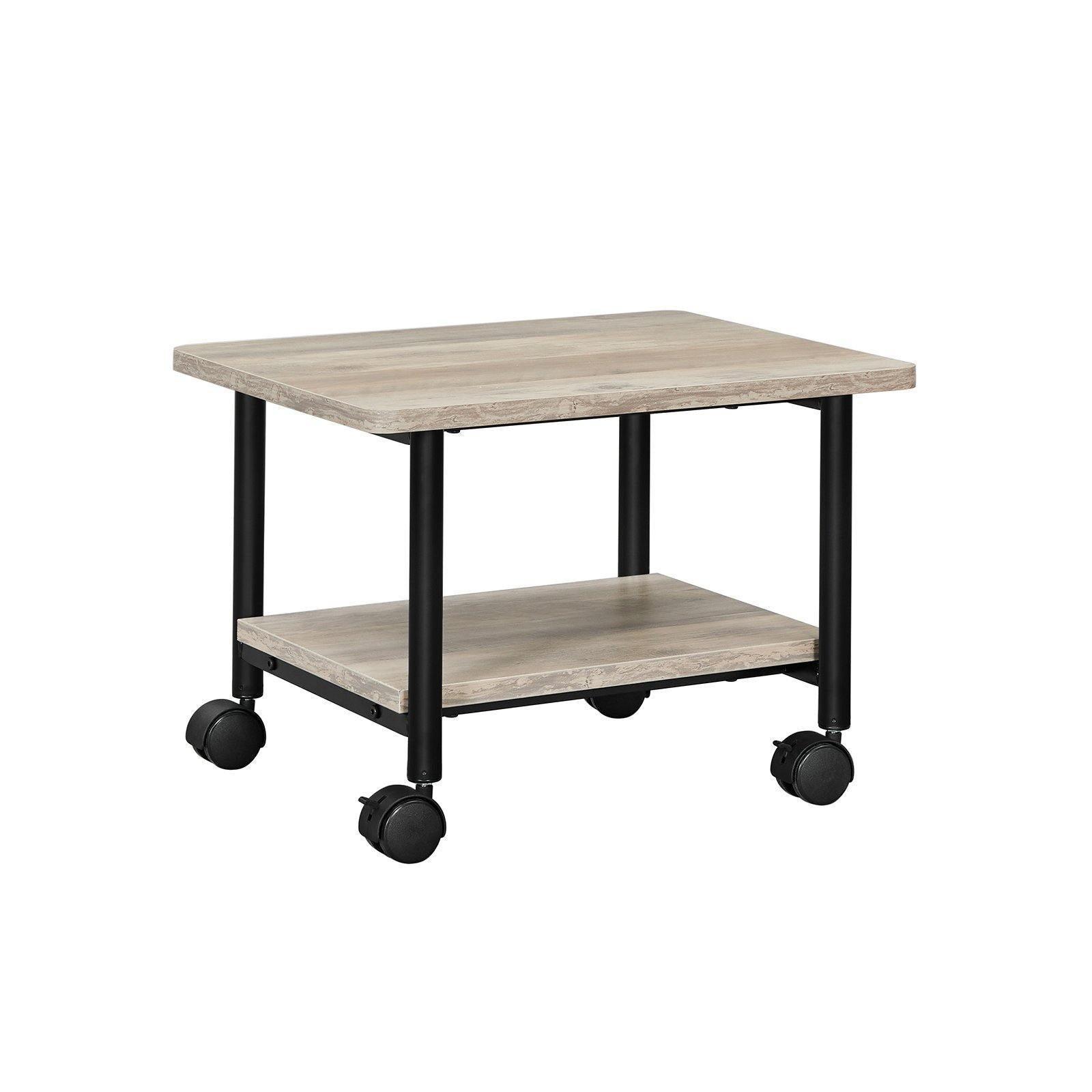 Industrial Under Desk Printer Stand Gray FredCo