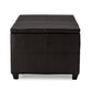 Indy Modern and Contemporary Functional Lift-top Cocktail Ottoman Table with Storage Drawers and Tray FredCo