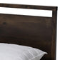 Inicio Modern and Contemporary Charcoal Brown Finished Wood Queen Size Platform Bed FredCo