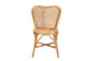 Irene Modern Bohemian Natural Rattan Dining Chair FredCo
