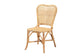 Irene Modern Bohemian Natural Rattan Dining Chair FredCo