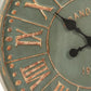 Iron Clock Green Finish FredCo