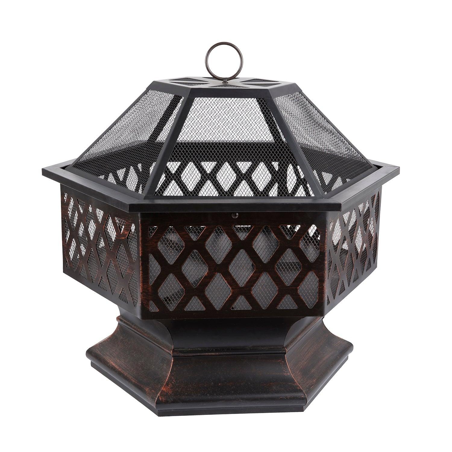 Iron Fire Pit Outdoor 24" FredCo