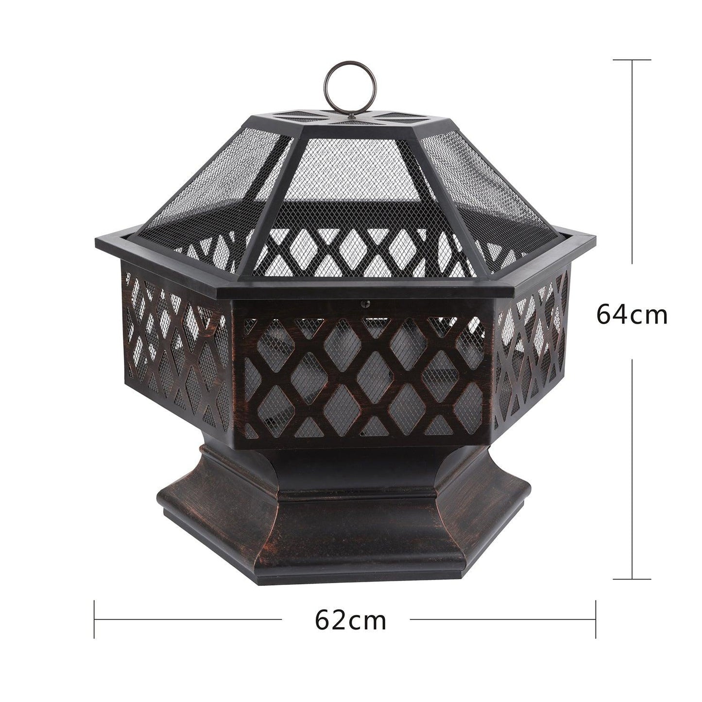 Iron Fire Pit Outdoor 24" FredCo