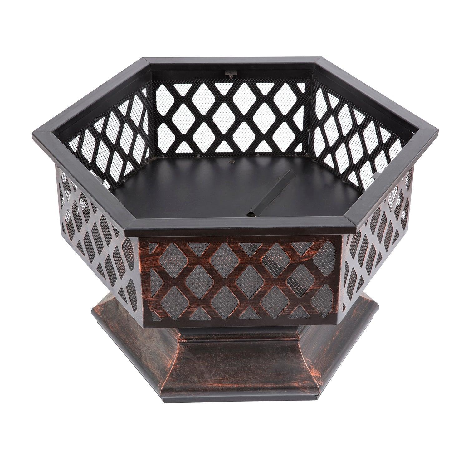 Iron Fire Pit Outdoor 24" FredCo
