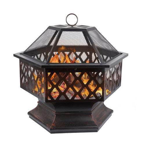 Iron Fire Pit Outdoor 24" FredCo