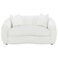 Isabella 2-piece Upholstered Tight Back Living Room Set White 509871-S2 Coaster FredCo