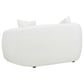Isabella 2-piece Upholstered Tight Back Living Room Set White 509871-S2 Coaster FredCo