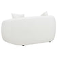 Isabella 3-piece Upholstered Tight Back Living Room Set White 509871-S3 Coaster FredCo