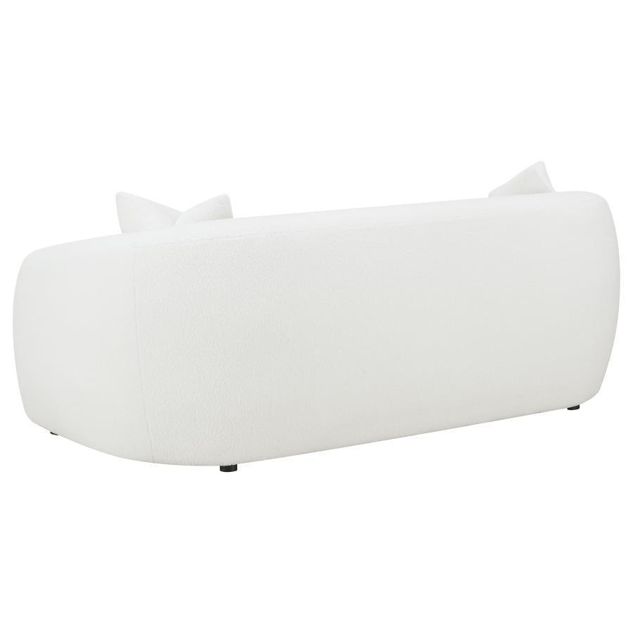 Isabella 3-piece Upholstered Tight Back Living Room Set White 509871-S3 Coaster FredCo