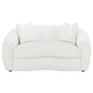 Isabella 3-piece Upholstered Tight Back Living Room Set White 509871-S3 Coaster FredCo