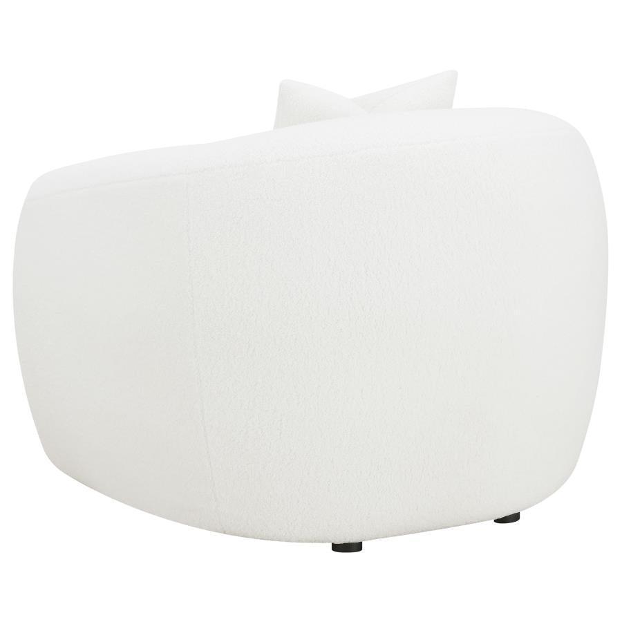 Isabella 3-piece Upholstered Tight Back Living Room Set White 509871-S3 Coaster FredCo