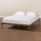 Iseline Modern and Contemporary Antique Grey Finished Wood Full Size Platform Bed Frame FredCo