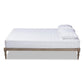 Iseline Modern and Contemporary Antique Grey Finished Wood King Size Platform Bed Frame FredCo