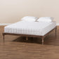 Iseline Modern and Contemporary Antique Oak Finished Wood Full Size Platform Bed Frame FredCo