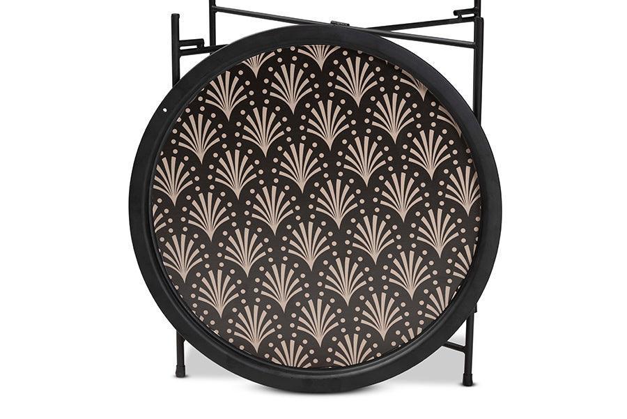 Ivana Modern and Contemporary Black Finished Metal Plant Stand FredCo