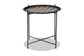 Ivana Modern and Contemporary Black Finished Metal Plant Stand FredCo
