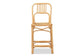 Ivora Modern Bohemian Natural Brown Rattan Counter Stool FredCo