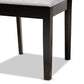 Jackson Modern and Contemporary Grey Fabric Upholstered and Espresso Brown Finished Wood 4-Piece Dining Chair Set FredCo