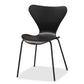 Jaden Modern and Contemporary Black Plastic and Black Metal 4-Piece Dining Chair Set FredCo
