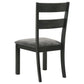 Jakob 5-piece Rectangular Dining Set Grey and Black 115131-S5 Coaster FredCo