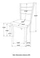 Jakob 5-piece Rectangular Dining Set Grey and Black 115131-S5 Coaster FredCo
