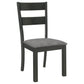 Jakob 5-piece Rectangular Dining Set Grey and Black 115131-S5 Coaster FredCo