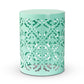 Jamila Modern and Contemporary Aqua Finished metal Outdoor Side Table FredCo