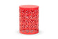 Jamila Modern and Contemporary Red Finished metal Outdoor Side Table FredCo