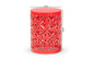 Jamila Modern and Contemporary Red Finished metal Outdoor Side Table FredCo