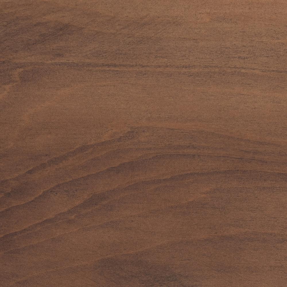 Jamila Modern Transitional Walnut Brown Finished Wood and Synthetic Rattan Queen Size Platform Bed FredCo