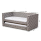 Janie Classic And Contemporary Grey Fabric Upholstered Daybed With Trundle FredCo