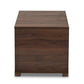 Jasper Modern and Contemporary Walnut Brown Finished 2-Door Wood Cat Litter Box Cover House FredCo