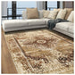 Jaxon Contemporary Medallion Distressed Rug FredCo