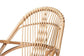 Jayden Modern Bohemian White Fabric Upholstered and Natural Brown Finished Rattan Accent Chair FredCo