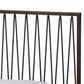 Jeanette Modern and Contemporary Black Finished Metal Queen Size Platform Bed FredCo