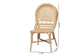 Jelita Modern Bohemian Natural Brown Rattan Dining Chair FredCo