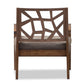 Jennifer Modern Lounge Chair with Grey Fabric Seat FredCo