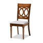 Jessie Modern and Contemporary Grey Fabric Upholstered and Walnut Brown Finished Wood 7-Piece Dining Set FredCo