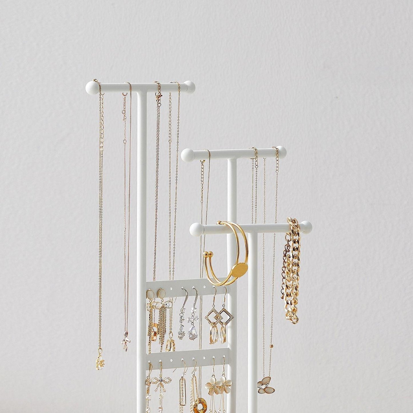 Jewelry Display Holder Stand 14" White FredCo