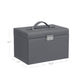 Jewelry Organizer Case with 2 Drawers Gray FredCo