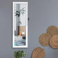 Jewelry Storage Mirror Cabinet, Mount Door Or Wall, White FredCo
