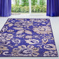 Jezabel Non-Slip Foldable Oversized Floral Motifs Rug FredCo
