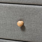 Jonesy Mid-Century Grey Fabric Upholstered 6-Drawer Dresser FredCo
