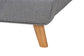 Jonesy Mid-Century Modern Transitional Grey Fabric Upholstered Queen Size 3-Piece Bedroom Set FredCo